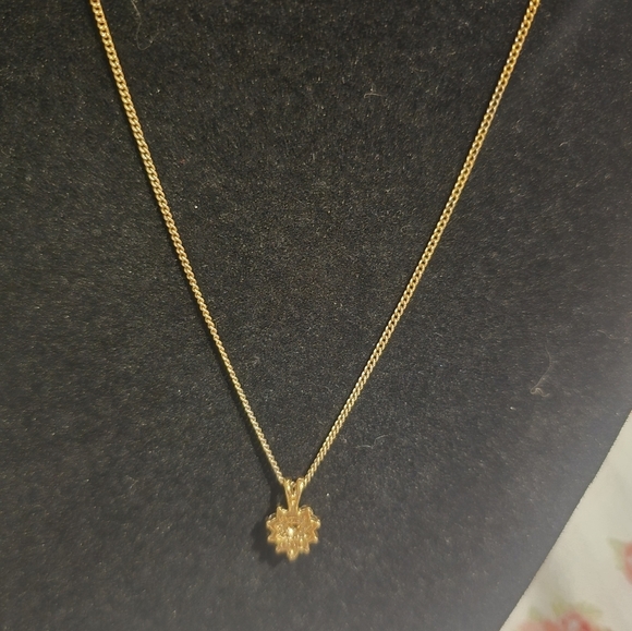 18kgp sapphire heart with diamonds Fashion Necklace - Picture 7 of 10